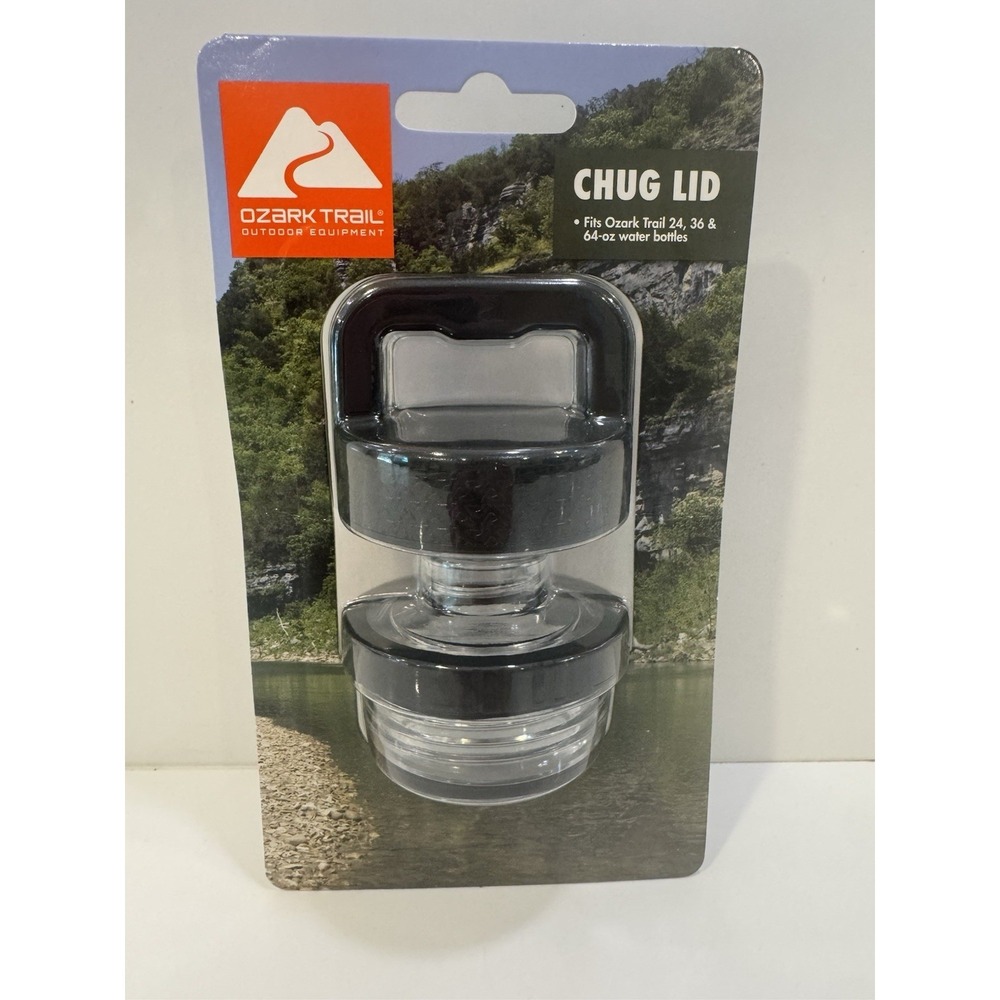 Ozark Trail Chugging Cap Lid Fit 24/36/64 Oz Bottles 100% Leak proof & E-Z Turn